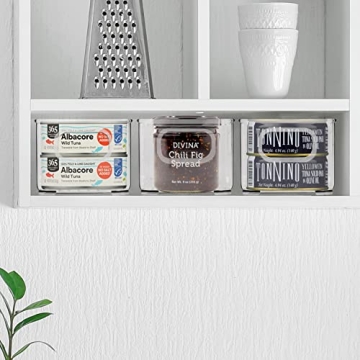 bHome & Co Clear Plastic Storage Bins for Organization