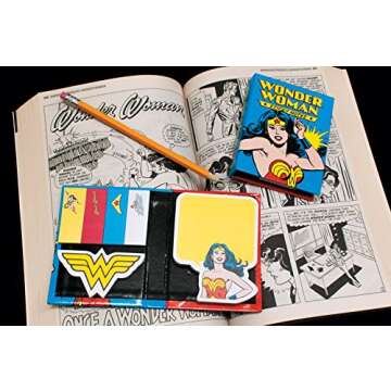 DC Comics Wonder Woman Sticky Notes Booklet for Organizing Enthusiasts