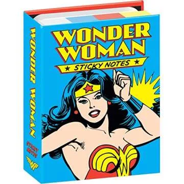 DC Comics Wonder Woman Sticky Notes Booklet for Organizing Enthusiasts