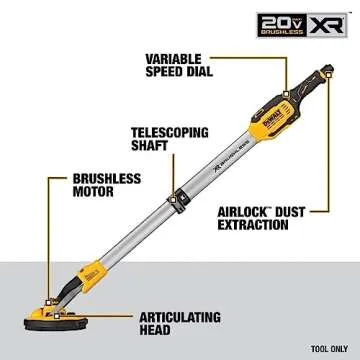 DEWALT 20V MAX Cordless Drywall Sander, Tool Only (DCE800B)