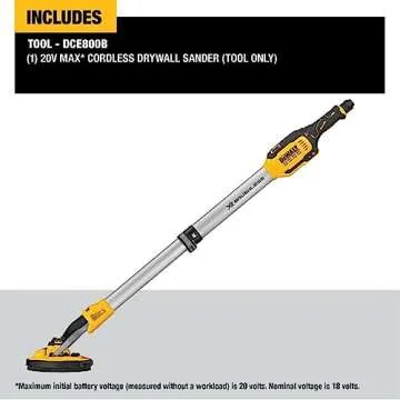 DEWALT 20V MAX Cordless Drywall Sander, Tool Only (DCE800B)