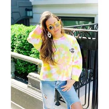 Statement Drop Earrings - Bohemian Beaded Big Heart Dangle Earrings Gift for Women