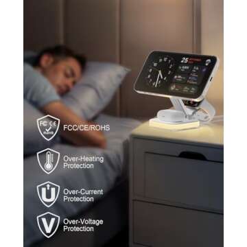 5-in-1 Magnetic Wireless Charging Stand for iPhone and More