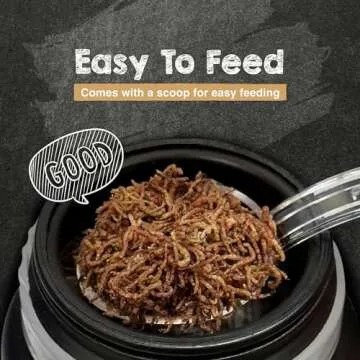 Ultra Fresh Freeze Dried Blood Worms w/High Concentration Vitamin & Probiotics, All Natural High Protein Treat for Betta, Tropical Fish