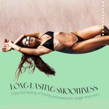 Skinerals Premium Exfoliating Mitt, Exfoliator Glove & Self Tanner Prep, Body Exfoliator Scrubber for Ultimate Smoothness