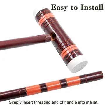 Juegoal Vintage Six Player Croquet Set for Fun Gatherings