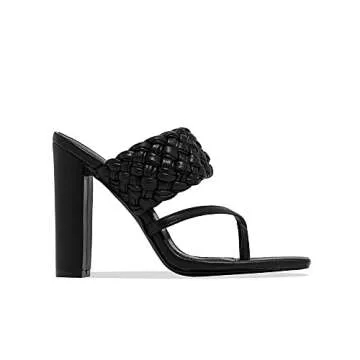 Stylish Dghaixing Women's Braided Heeled Sandals for Summer