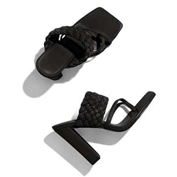 Stylish Dghaixing Women's Braided Heeled Sandals for Summer