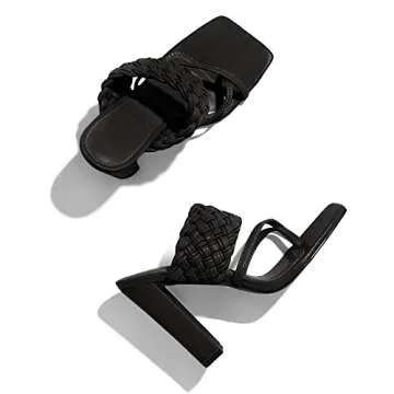 Stylish Dghaixing Women's Braided Heeled Sandals for Summer