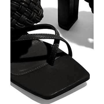 Stylish Dghaixing Women's Braided Heeled Sandals for Summer