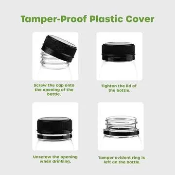 Reusable 12 oz Juice Bottles with Accessories - Eco-Friendly Gift