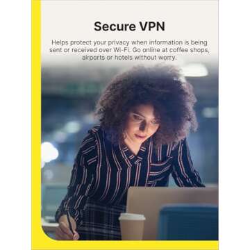 Norton 360 Standard 2025, Antivirus software for 1 Device with Auto Renewal – Includes VPN, PC Cloud Backup & Dark Web Monitoring [Key Card]