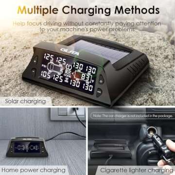 GUTA RV Tire Pressure Monitoring System with 8 Sensors