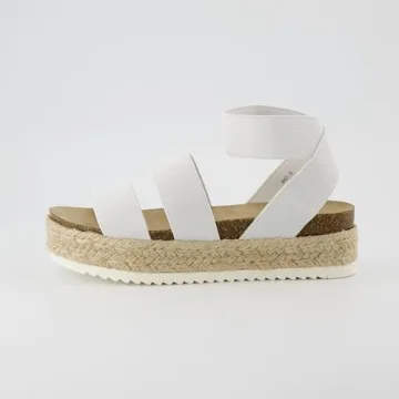 CUSHIONAIRE Women's Mandy Cork Espadrille Platform Sandal