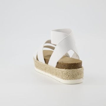 CUSHIONAIRE Women's Mandy Cork Espadrille Platform Sandal