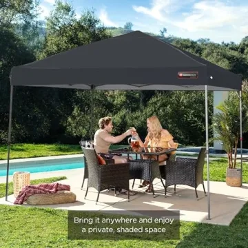 Best Choice Products 10x10ft 1-Person Setup Pop Up Canopy Tent Instant Portable Shelter w/ 1-Button Push, Case, 4 Weight Bags - Gray