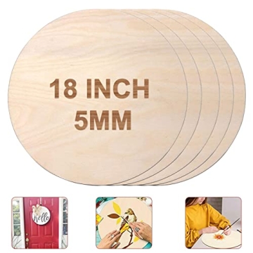 Sophies Crafts 18 Inch Wooden Circles for Creative DIY Projects