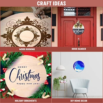 Sophies Crafts 18 Inch Wooden Circles for Creative DIY Projects