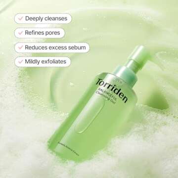 Torriden BALANCEFUL Cleansing Gel 200ml (6.76 fl. oz.) | Low pH Cleanser | Gentle Facial Cleanser that Soothes, Calms, and Hydrates | 5 types of Centella Asiatica Extracts
