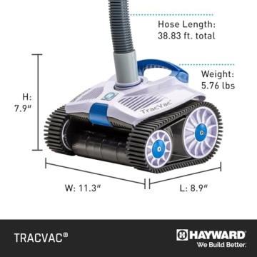 Hayward TracVac Lightweight Automatic Suction Vacuum Cleaner