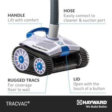 Hayward TracVac Lightweight Automatic Suction Vacuum Cleaner