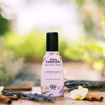 Squatty Potty Pootanicals Toilet Spray, Lavender Vanilla, 4 ounce Spray Before You Go