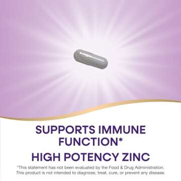 Nature's Way Zinc Chelate, Supports Immune Function*, 30 mg per Serving, 100 Capsules (Packaging May Vary)