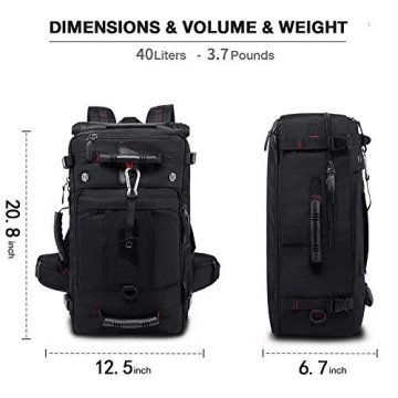 KAKA Travel Backpack Convertible Duffle for 15.6 inch Laptop