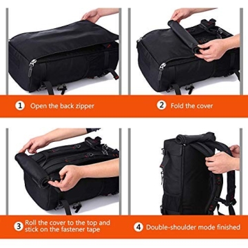 KAKA Travel Backpack Convertible Duffle for 15.6 inch Laptop