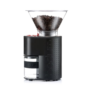 Bodum Bistro Electric Conical Burr Coffee Grinder – Precision Grind with Timer