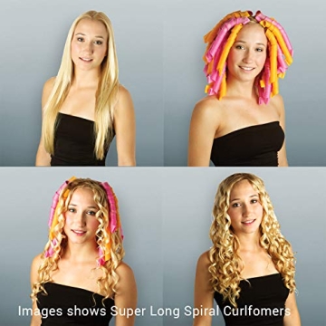 Curlformers Spiral Hair Curlers - 40 Pack for Long Hair