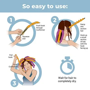 Curlformers Spiral Hair Curlers - 40 Pack for Long Hair