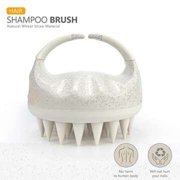 Sndyi Scalp Massager Hair Growth and Silicone Body Scrubber Set, Scalp Scrubber with Soft Silicone B...