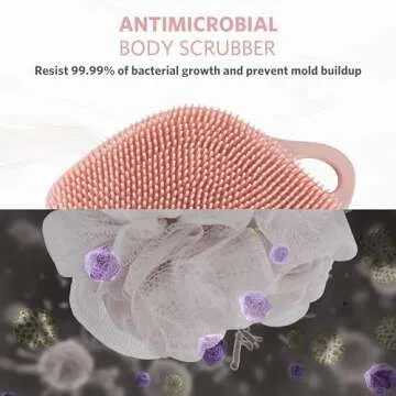 Sndyi Scalp Massager Hair Growth and Silicone Body Scrubber Set, Scalp Scrubber with Soft Silicone Bristles, Gentle Exfoliating Body Scrubber for Sensitive Skin