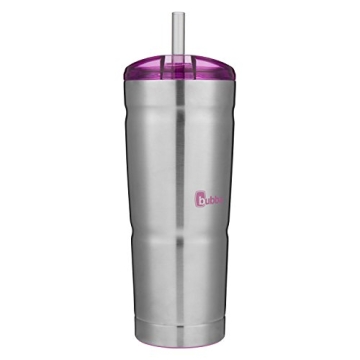 Bubba Envy S Vacuum-Insulated Stainless Steel Tumbler with Lid and Straw, 24oz Reusable Iced Coffee ...