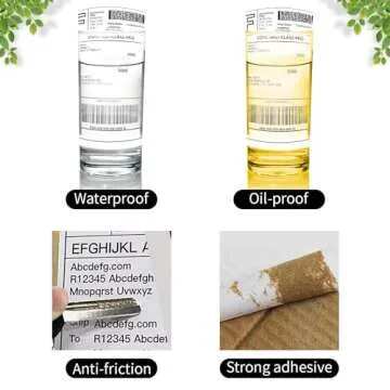 FungLam 4"X6" Thermal Shipping Labels, 4X6 Labels,White Mailing Shipping Labels, Perforated, 250 Labels,Compatible with iDPRT, JADENS and Rollo.