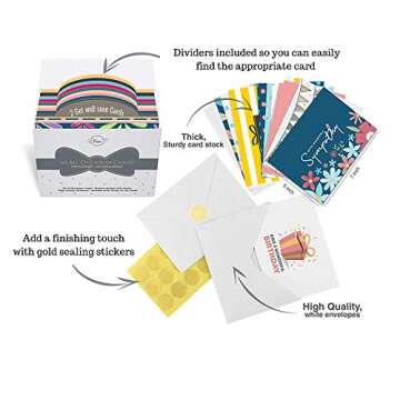 Dessie 60 Unique Large Greeting Cards Assortment