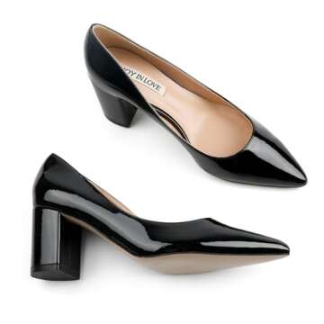 Comfortable Chunky Heels for Women - JOY IN LOVE Pumps