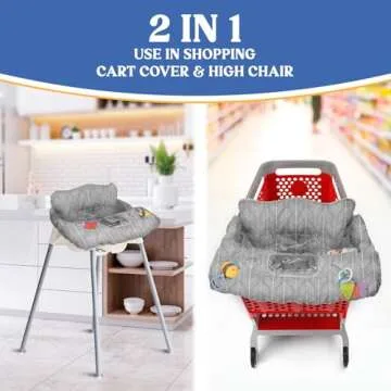 Pillani Shopping Cart Cover for Babies - High Chair & Cart Use