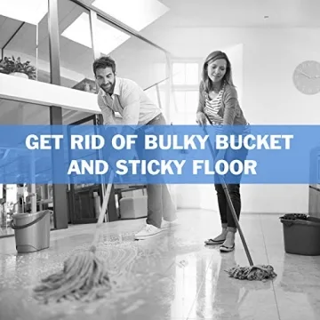 Spray Mop with Refillable Bottle and Washable Pads