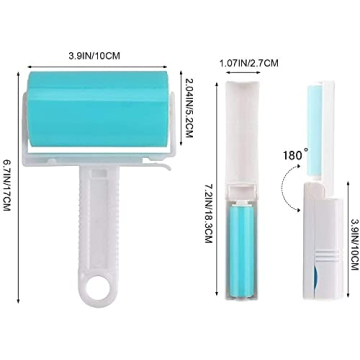 Reusable Pet Hair Remover Sticky Roller Set for Easy Cleaning