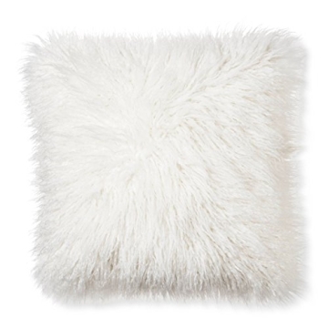Brentwood 18-Inch Mongolian Faux Fur Pillow for Comfort