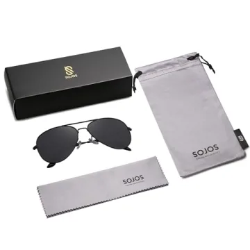 SOJOS Classic Aviator Polarized Sunglasses Vintage Retro Style
