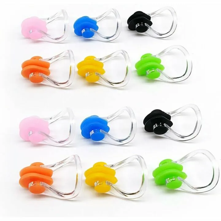 Zooshine Waterproof Nose Clips for Swimmers - 12 Pack