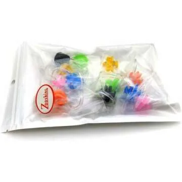 Zooshine Waterproof Nose Clips for Swimmers - 12 Pack