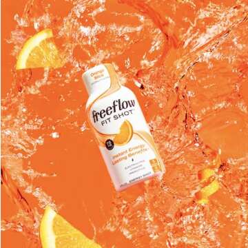 Freeflow Fit Energy Shots - Natural Caffeine Boost in Orange Slice