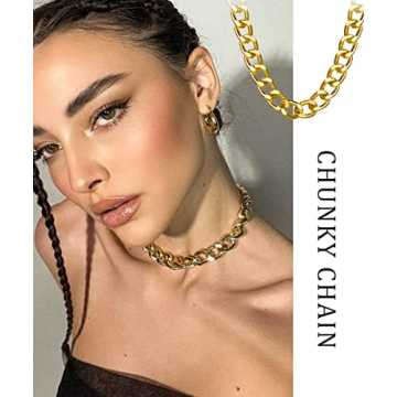 4PCS Gold Layered Chain Necklace Set for Elegant Style