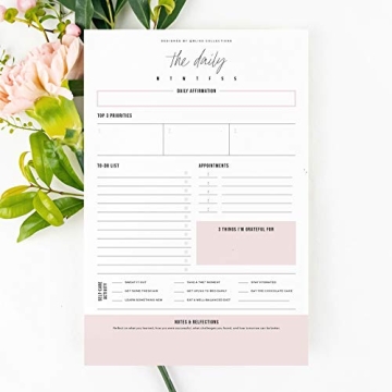 Bliss Collections Daily Planning Pad - Daily Organizer & Scheduler
