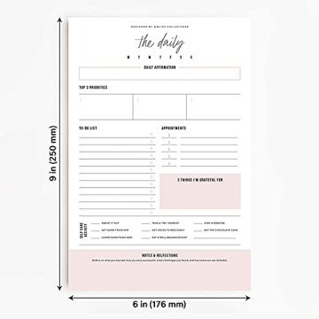 Bliss Collections Daily Planning Pad - Daily Organizer & Scheduler