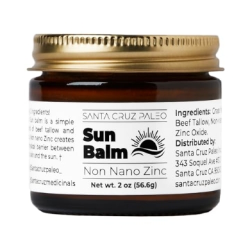 Santa Cruz Paleo Beef Tallow and Zinc Sun Balm - Natural Protection